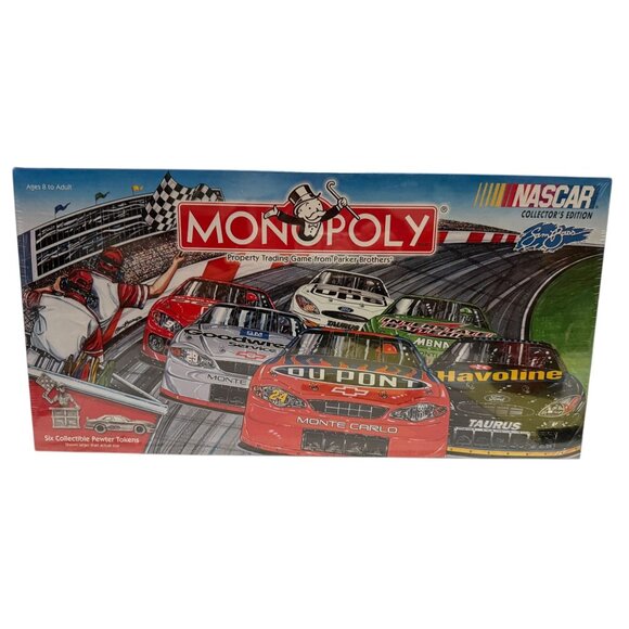 Monopoly NASCAR Collectors Edition Board Game Parker Brothers Sealed 2002 - Picture 1 of 4